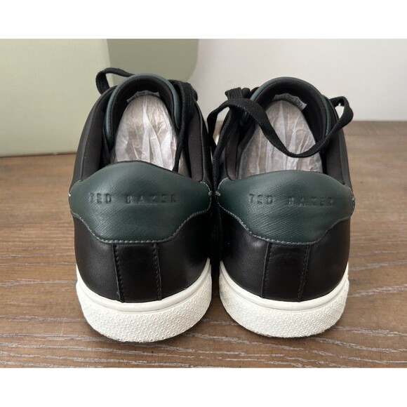 Ted Baker Robberto Men’s Size 10 Black Lace Up Leather Sneakers  Shoes main image 8
